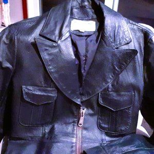 Vintage Leather Moto Jacket